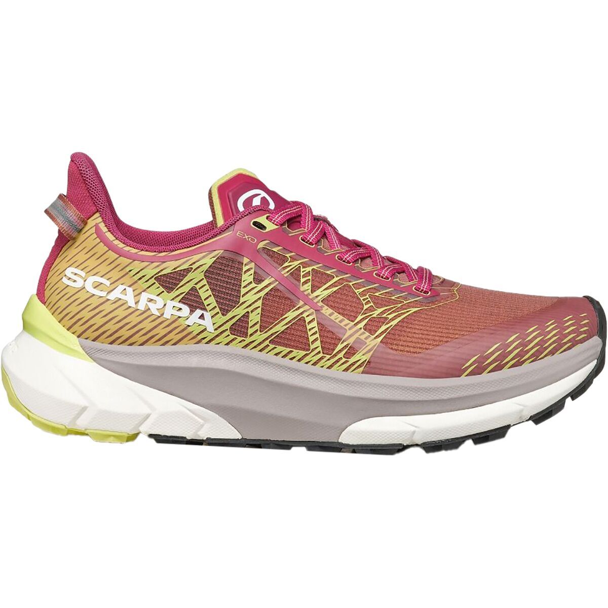 Scarpa Women's Golden Gate ATR 2 Trail Running Shoe in Velvet Rose / Bright Green - Size: