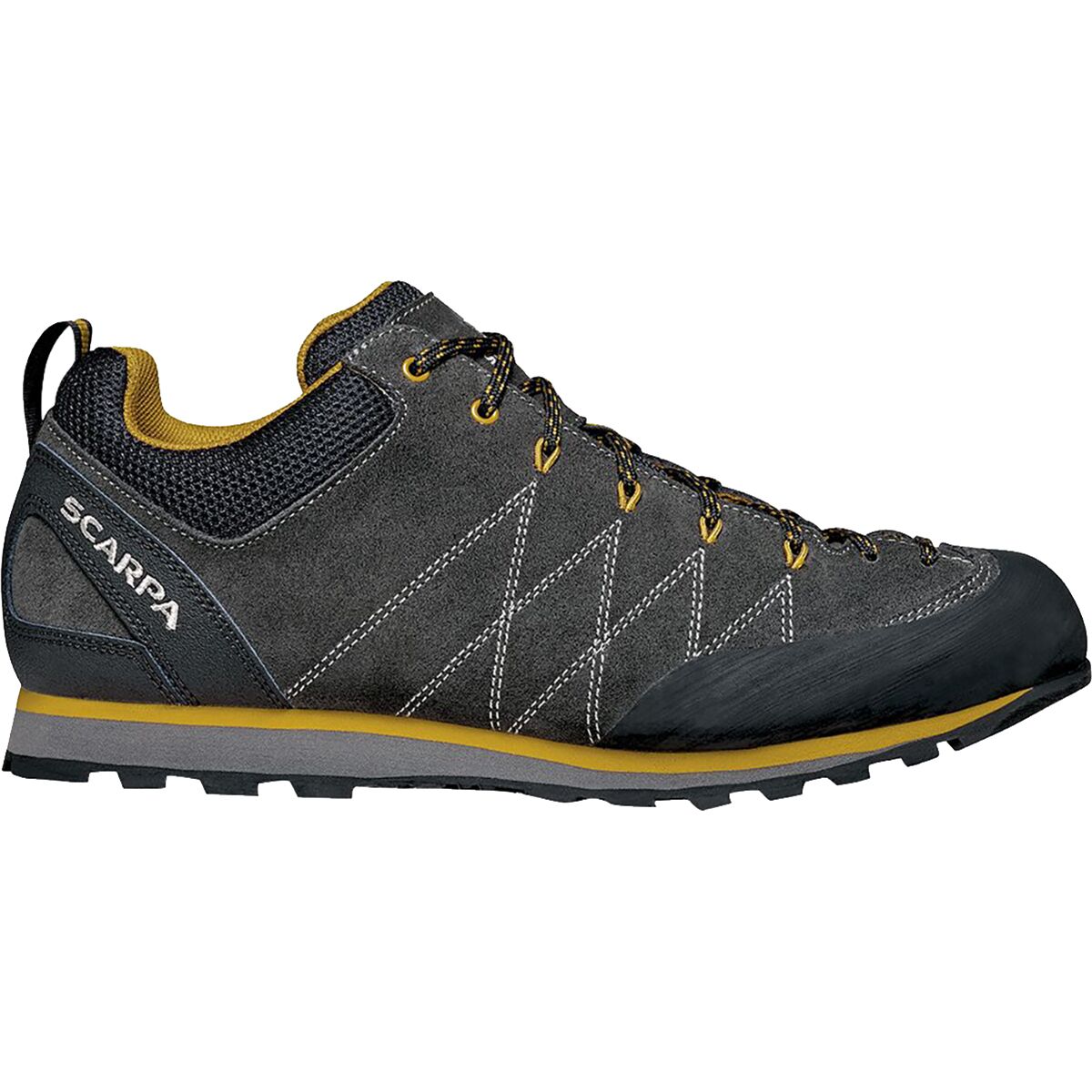 Scarpa Men's Crux Shoe in Shark / Mustard - Size: 42