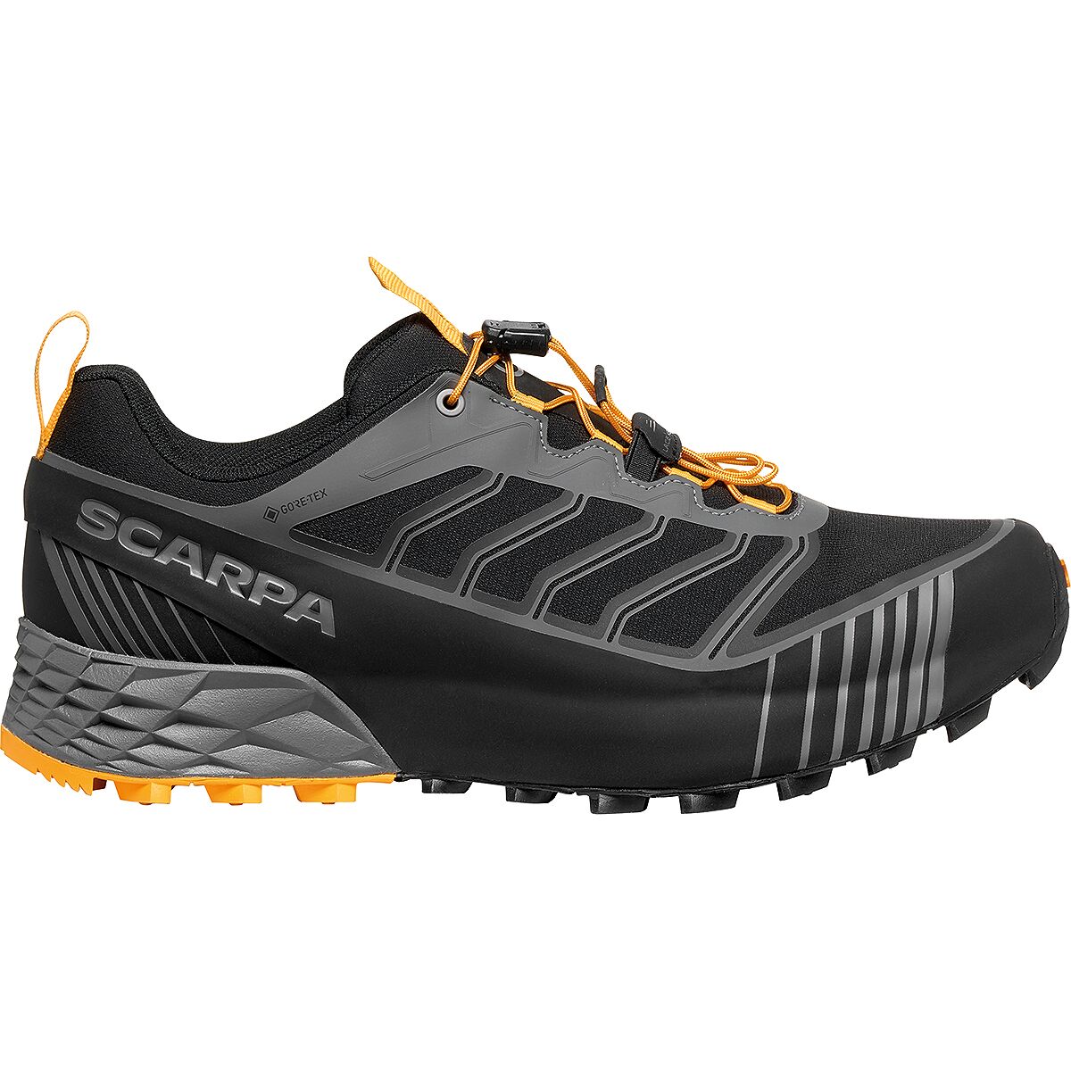 Scarpa Men's Ribelle Run 2 GTX Trail Running Shoe in Dark Gray / Saffron - Size: