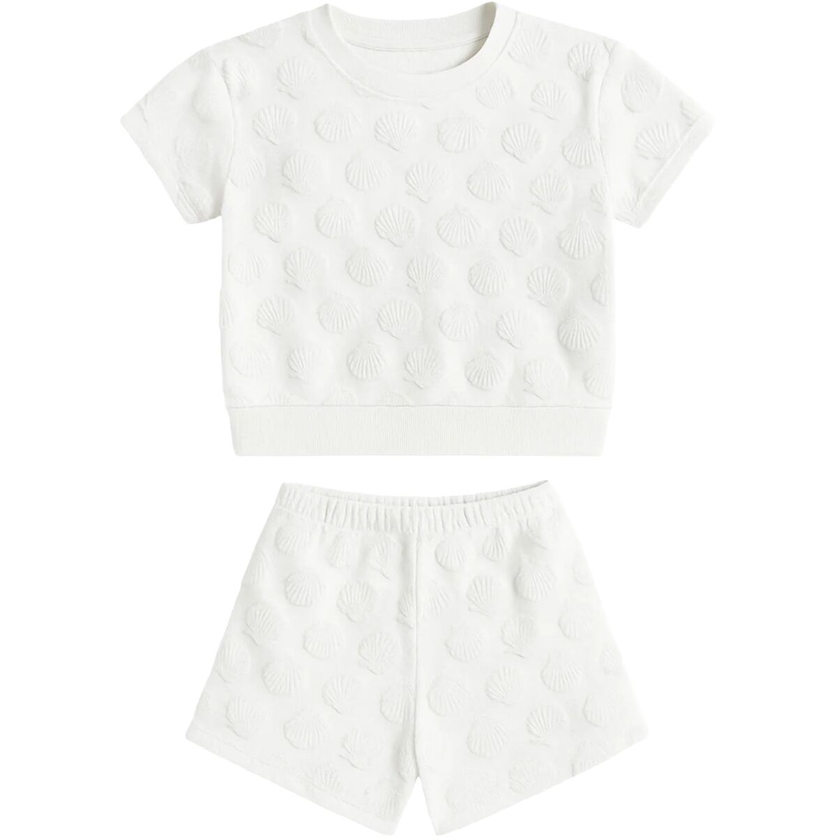 Seaesta Surf Girl's Seashell Set in Whitewash - Size: 6/7