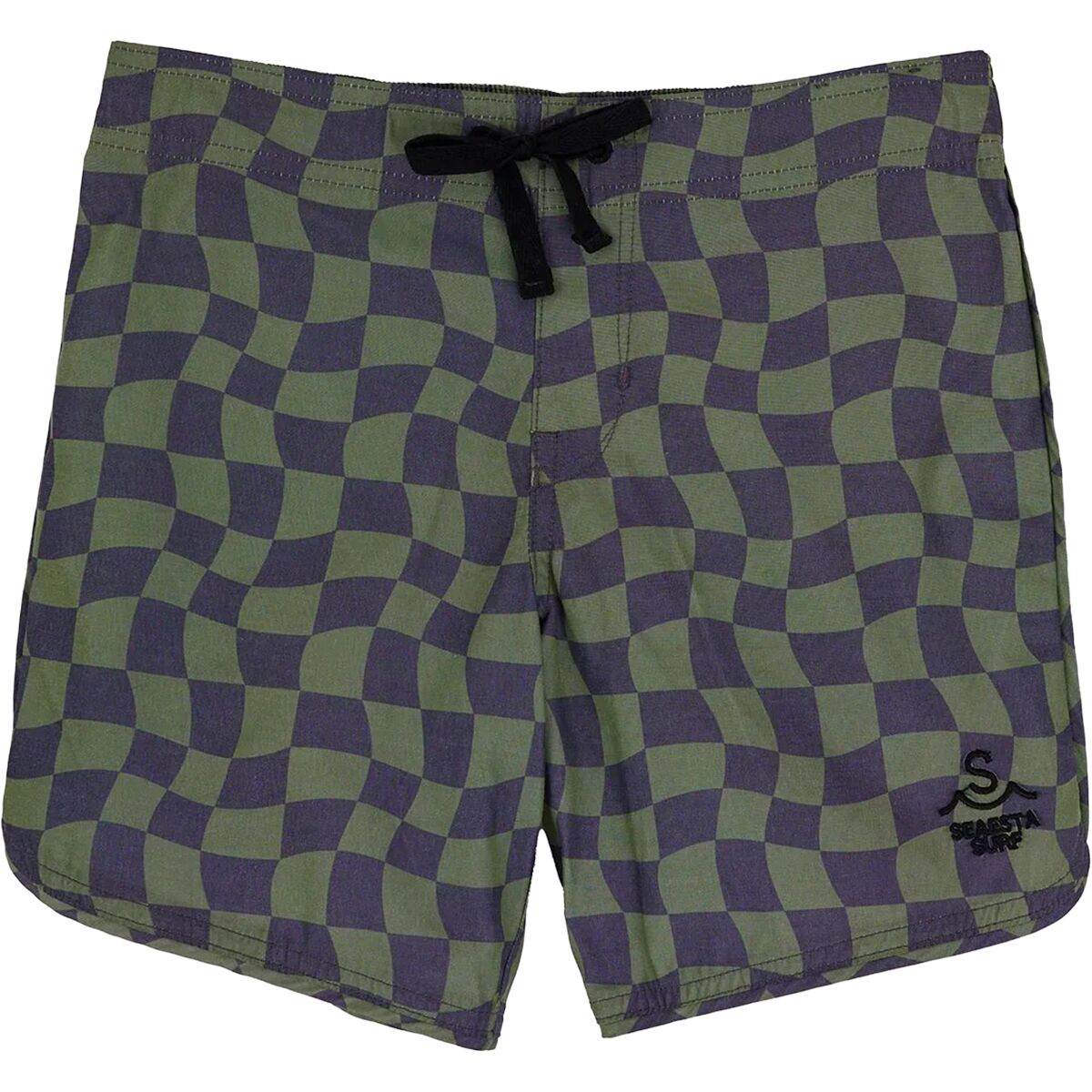 Seaesta Surf Seaesta Surf Boy's Wavy Checks Boardshort in Pine - Size: 5 - $32.14 at Steep and Cheap