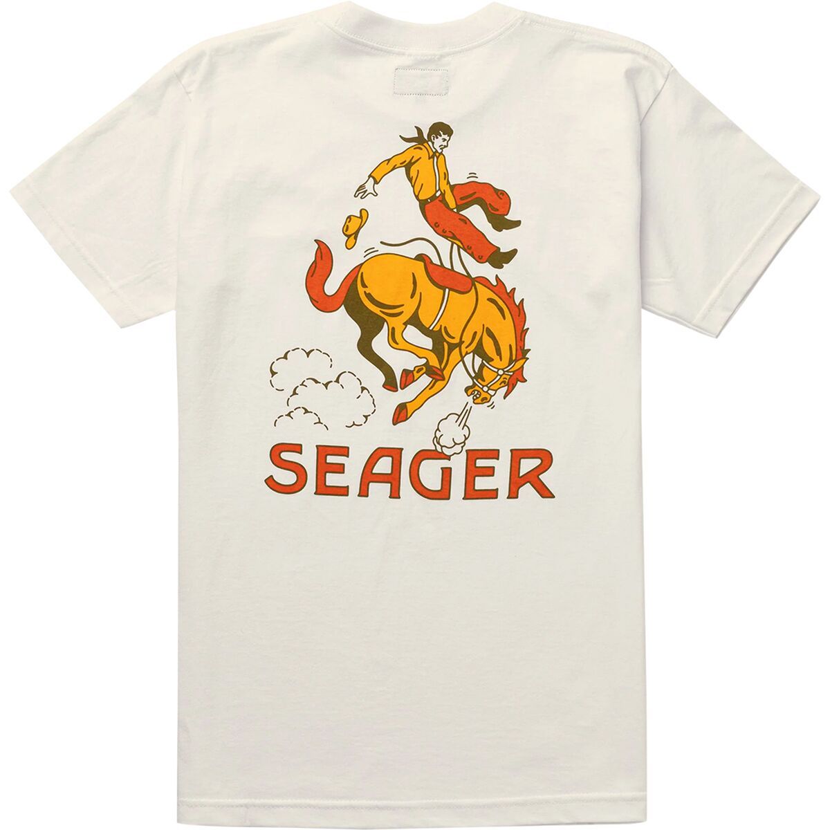 Seager Co. Men's Seager Rodeo T-Shirt in Vintage White - Size: Small