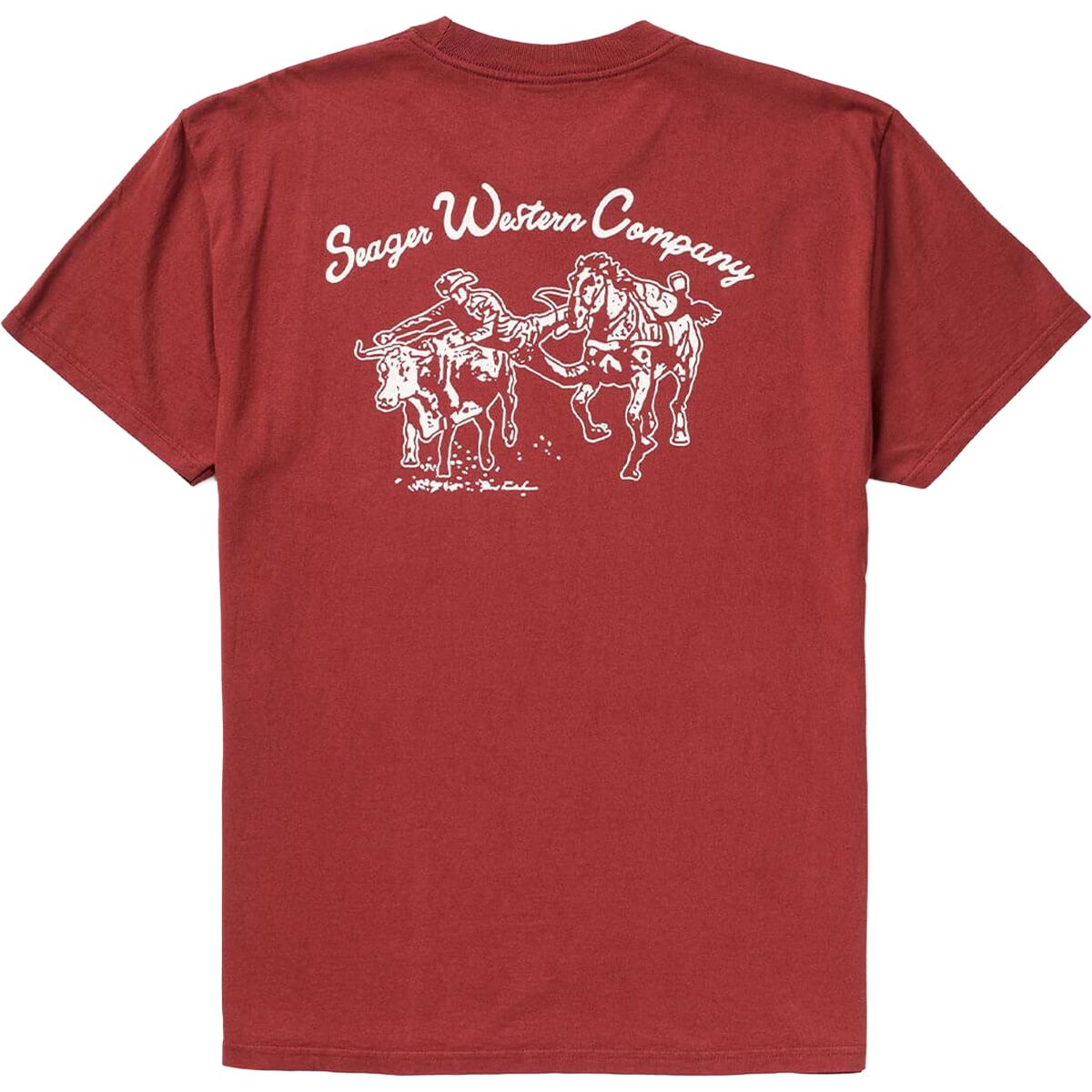 Seager Co. Men's Los Rios T-Shirt in Roasted Red - Size: XL