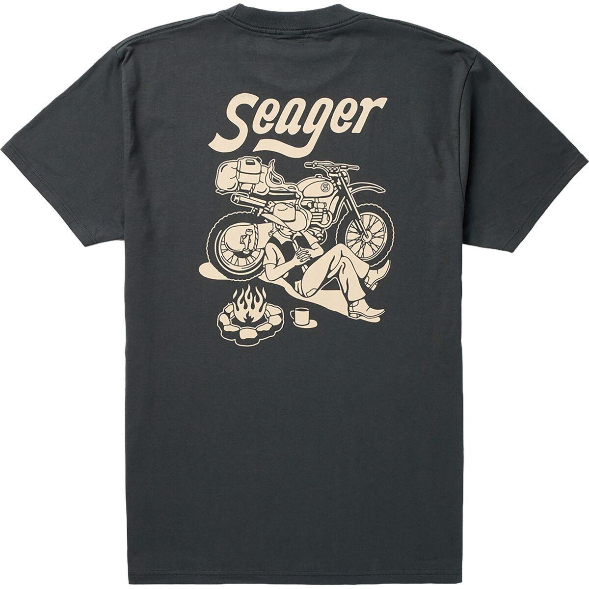 Seager Co. Men's Romero T-Shirt in Vintage Black - Size: Medium