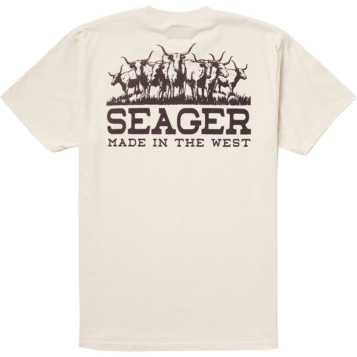 Seager Co. Men's Herd T-Shirt in Vintage White - Size: XXL