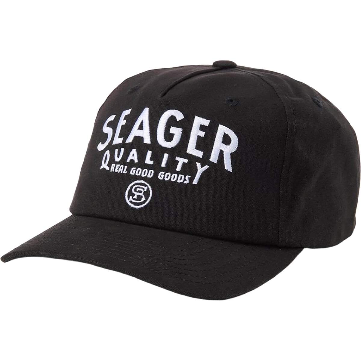 Seager Co. Quality Snapback Hat in Black