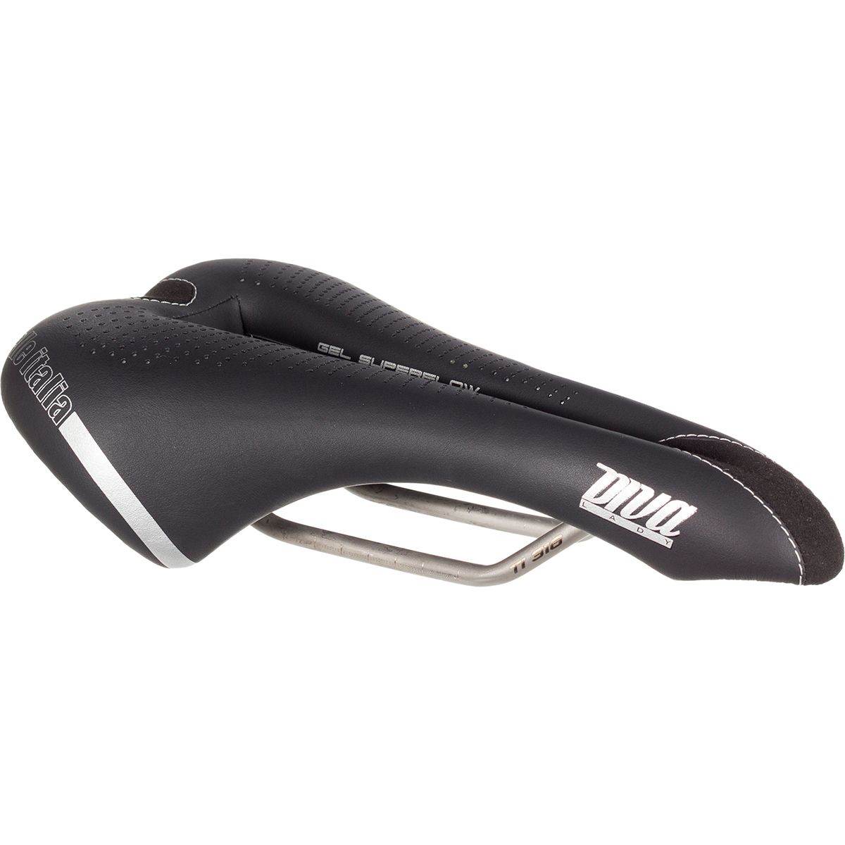 Selle Italia Women's Diva Gel Superflow Saddle in Black - Size: L3
