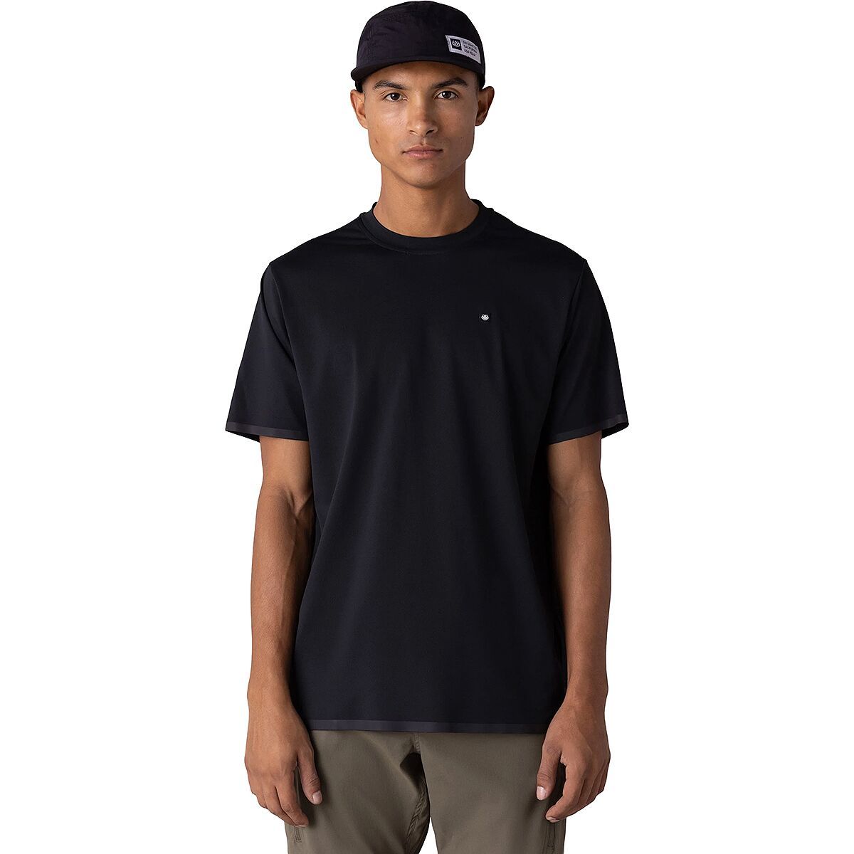 686 Men's Let's Go Tech T-Shirt in Black - Size: Medium