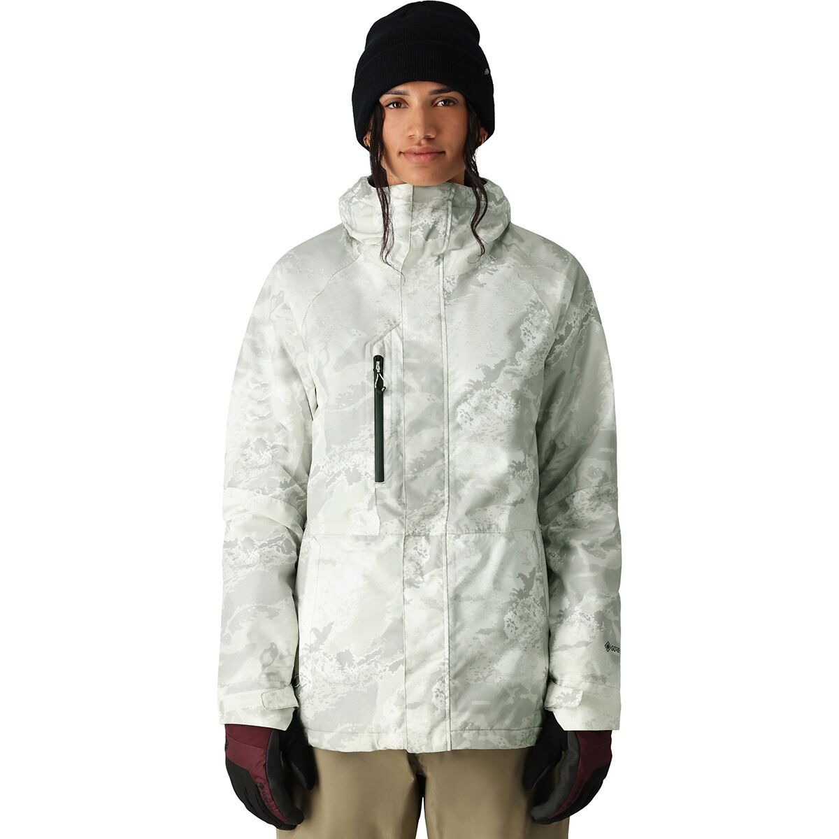 686 Women's Willow GORE-TEX Insulated Jacket in White Hemisphere - Size: XS