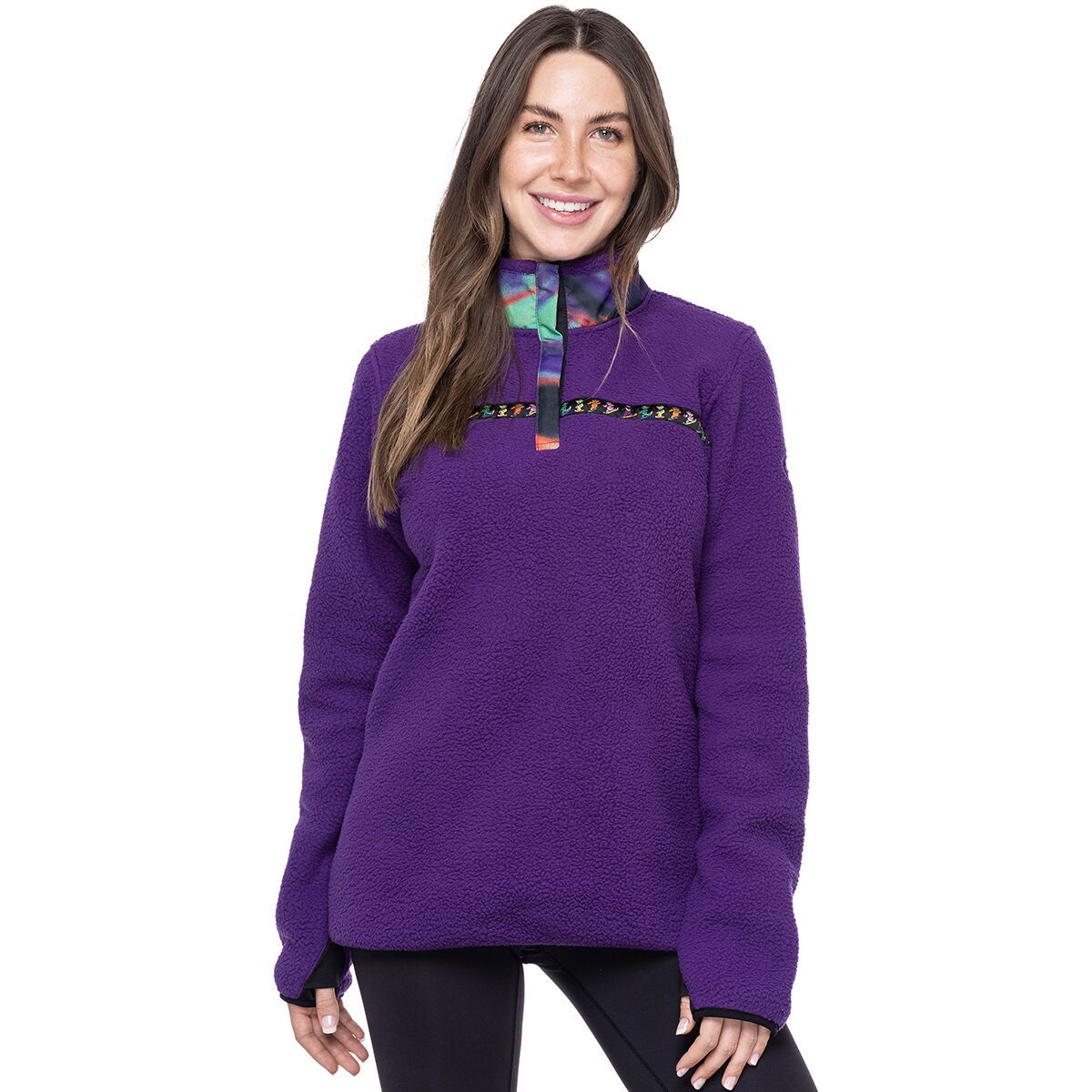 686 Women's Tioga Fleece Pullover in Grateful Dead Sherpa - Size: XL