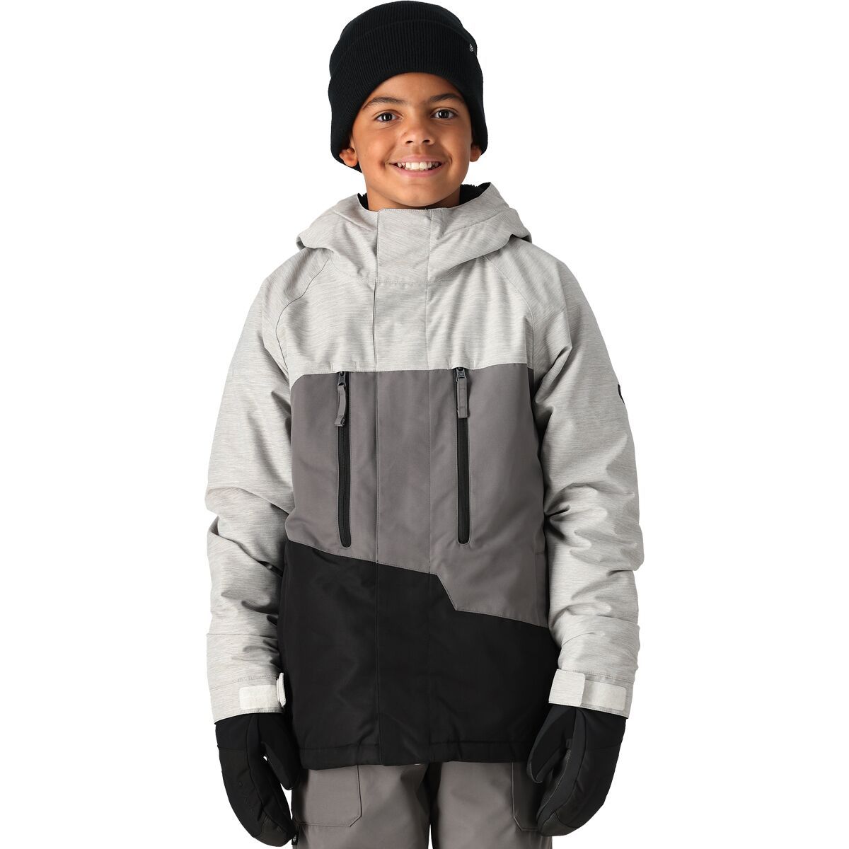 686 Boy's Geo Insulated Jacket in Lime Hemisphere Colorblock - Size: XL