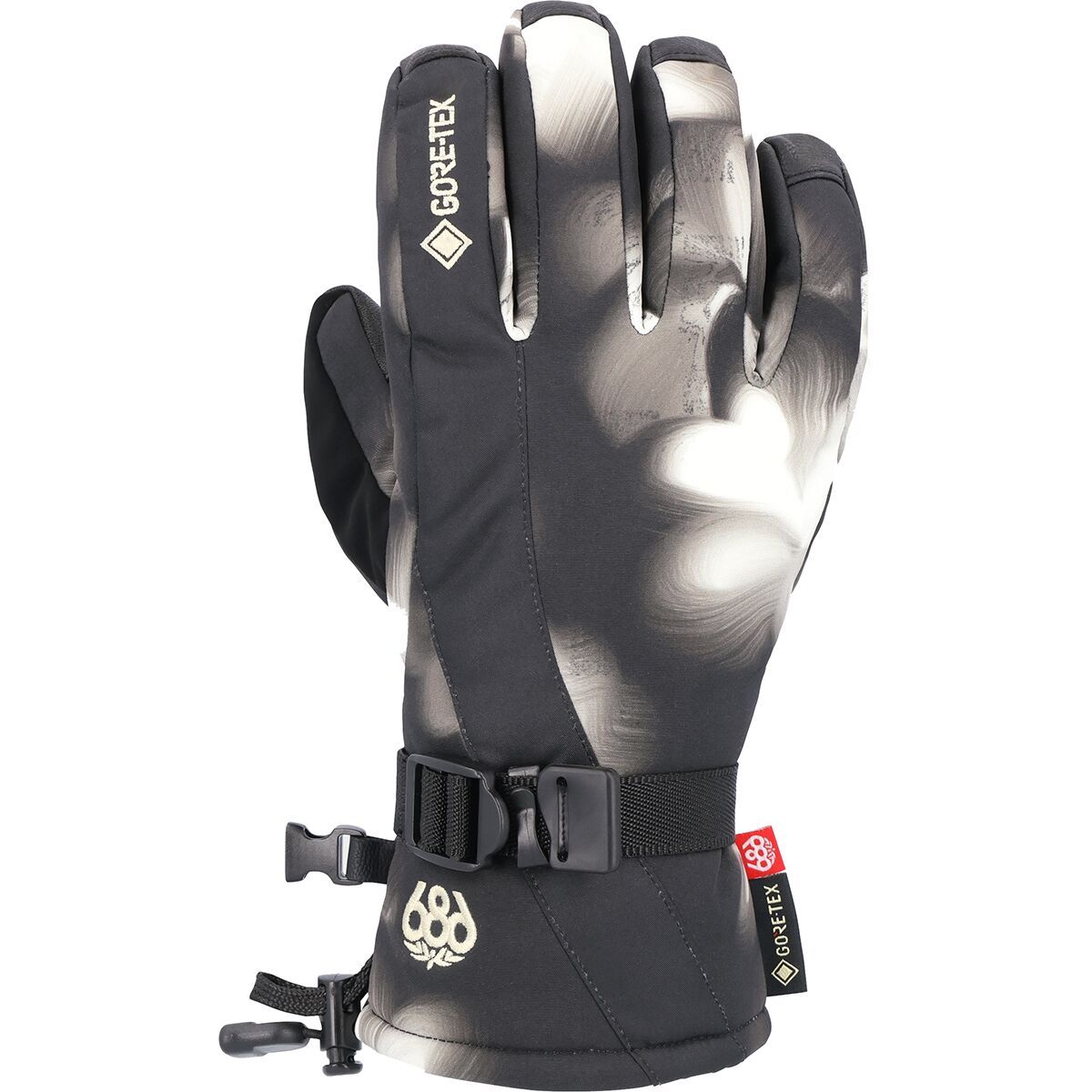 686 Women's Linear GORE-TEX Glove in Ghost Floral - Size: XS