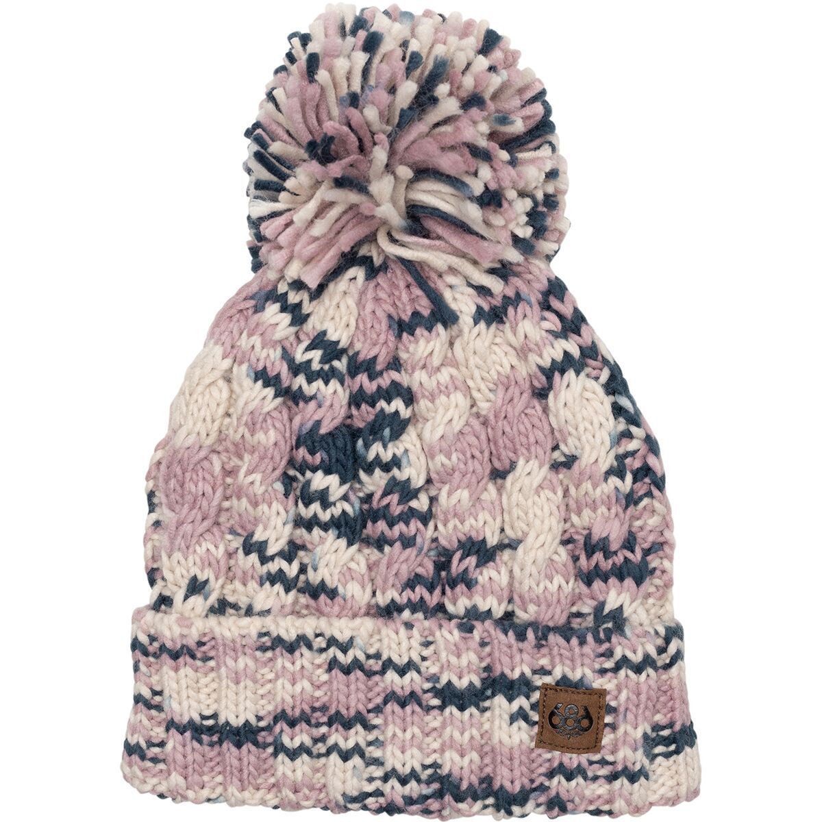 686 Women's Chunky Rib Cuffed Beanie in Dusty Mauve