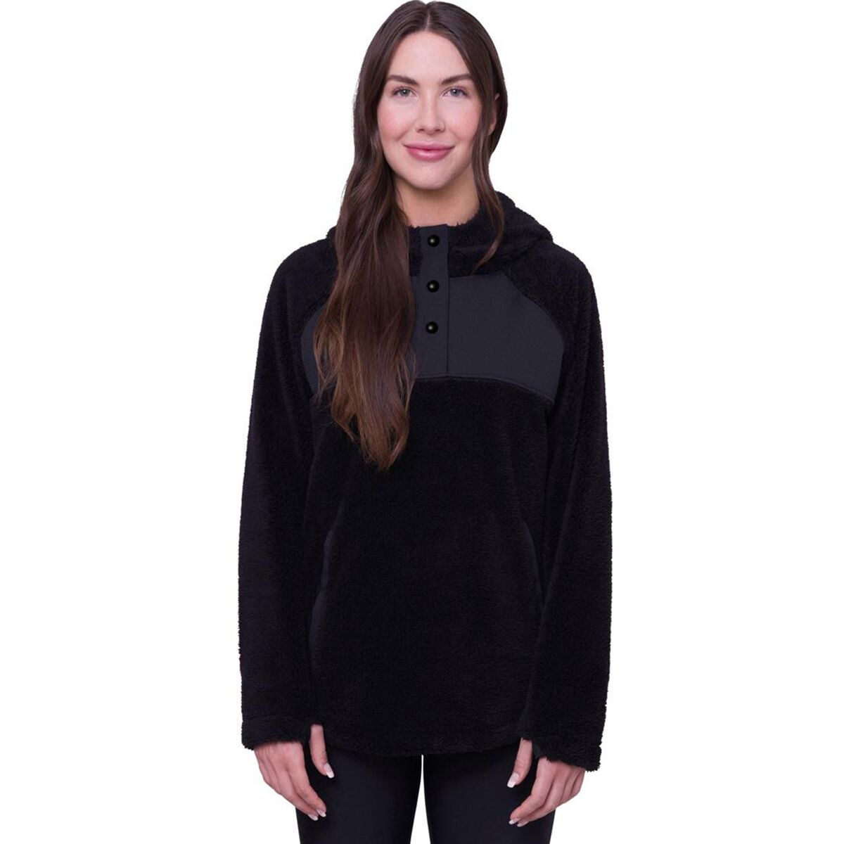 686 686 Women's Hemlock Fleece Hoodie in Black - Size: Small - $60.00 at Steep and Cheap