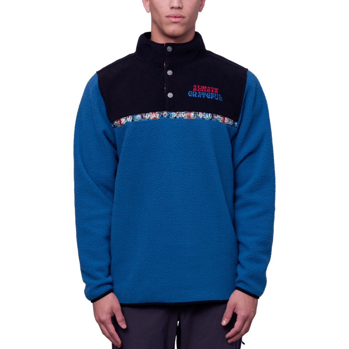 686 Men's Tioga Fleece Pullover in Dune Print - Size: Small