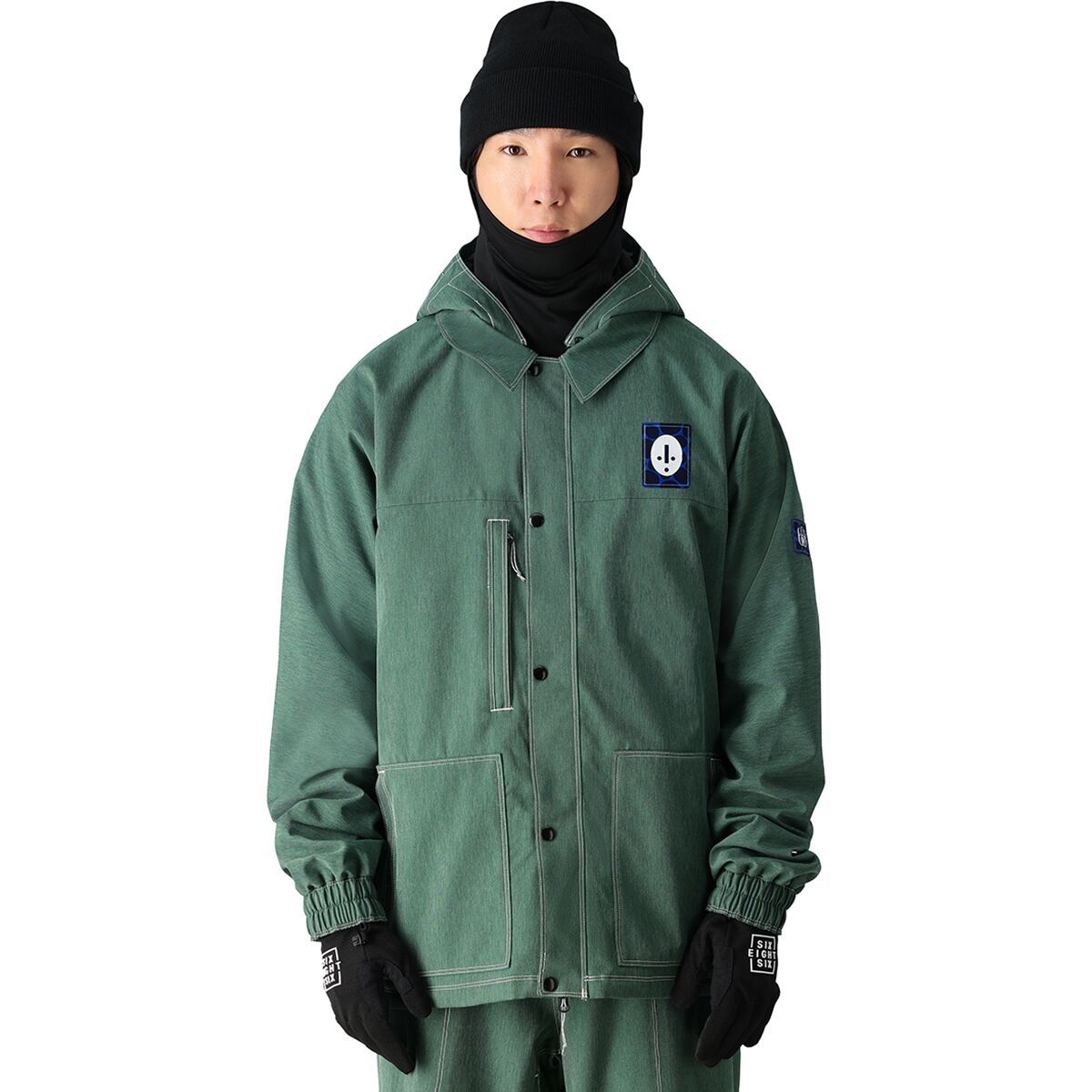 686 Men's Dojo Jacket in Blue Airbrush - Size: XL