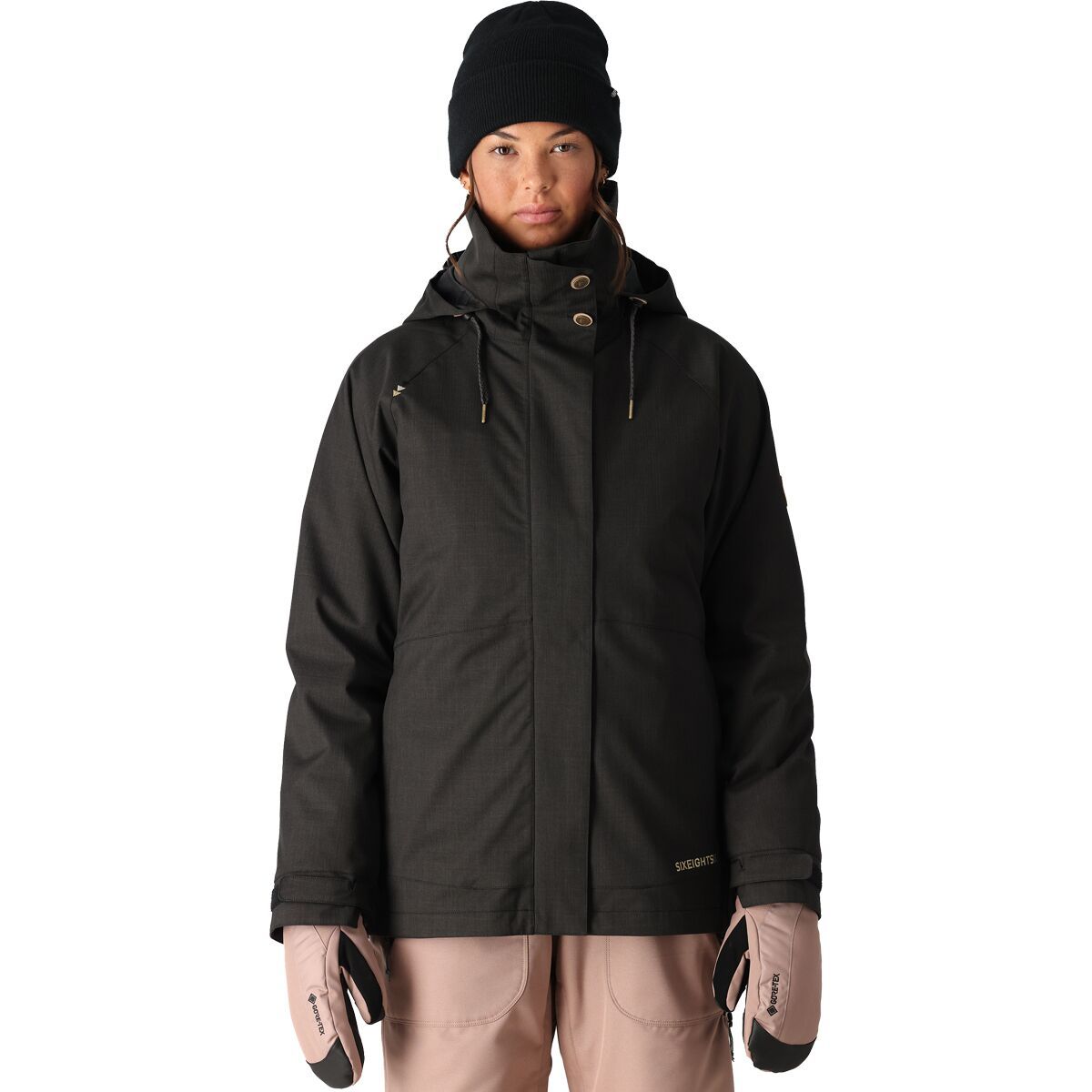 686 Women's Spellbound 3-in-1 Jacket in Black Texture - Size: XL