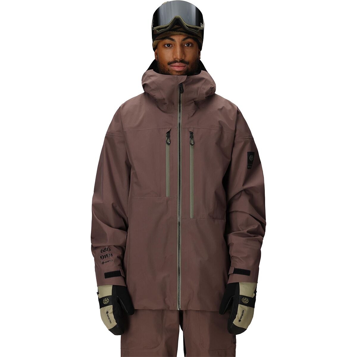 686 Men's GORE-TEX 3L ATV Thermagraph Jacket in Peppercorn - Size: Small