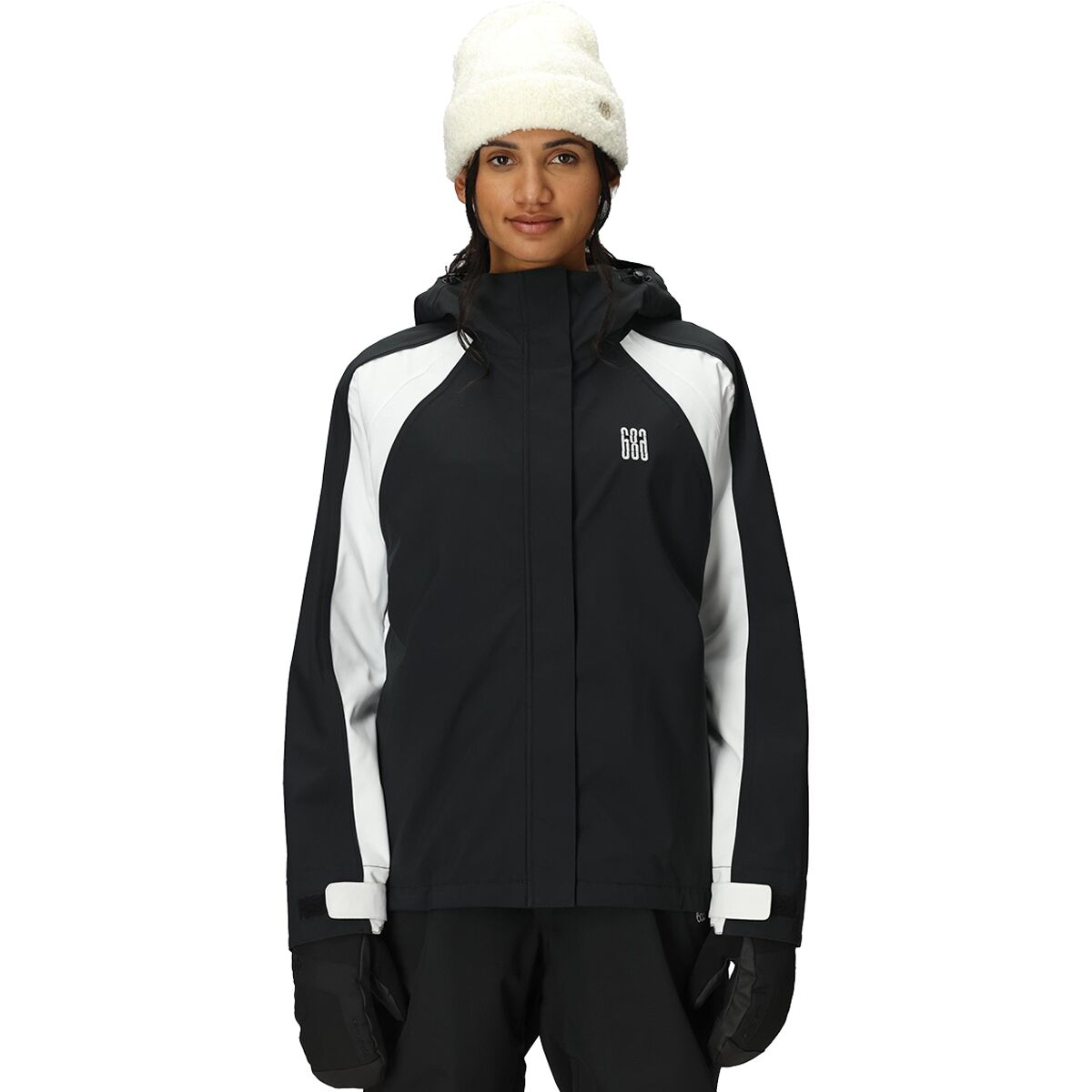 686 686 Women's Hologram Shell Jacket in Black Colorblock - Size: Large - $143.97 at Steep and Cheap