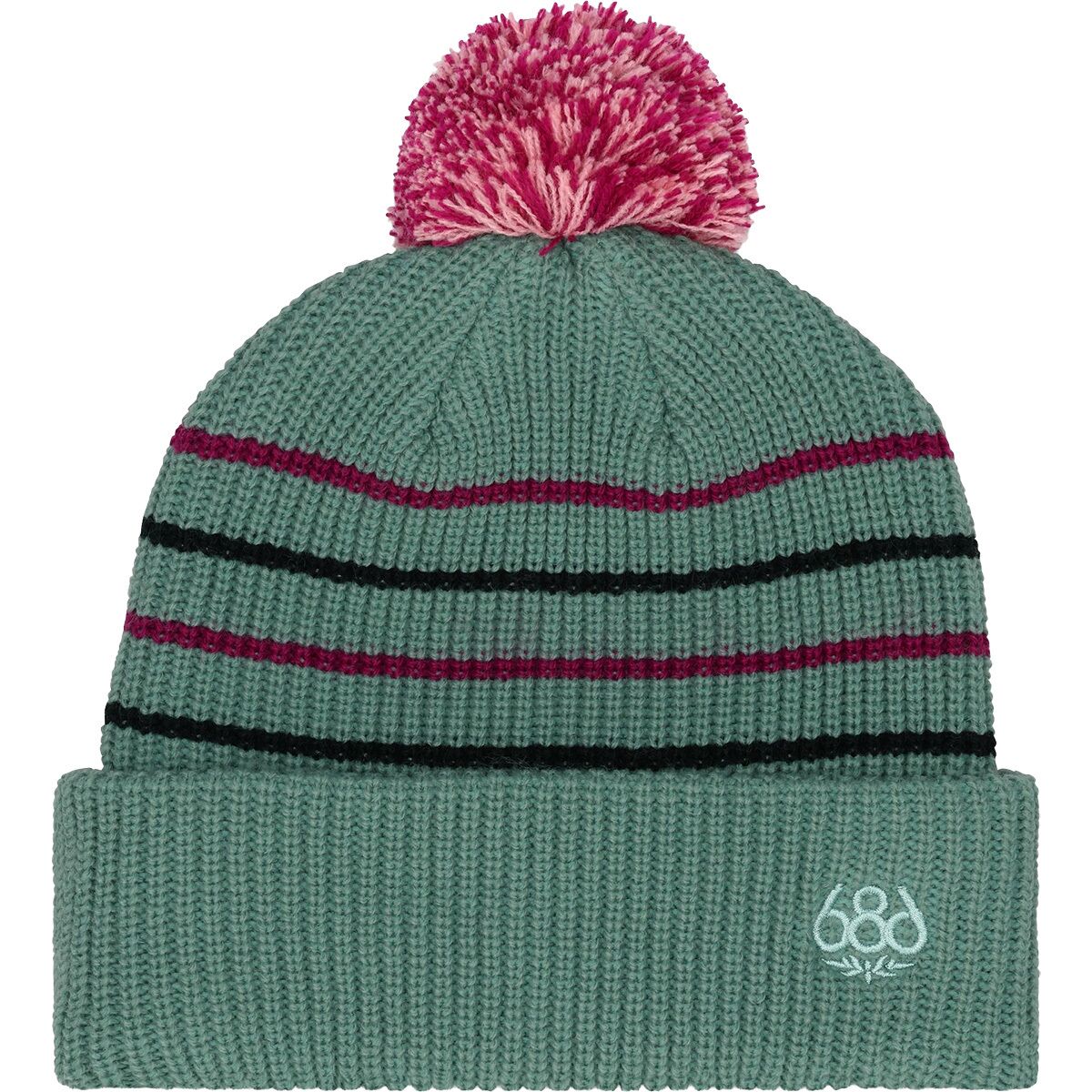 686 686 Pom Beanie - Kids' in Dusty Marine Colorblock - $15.72 at Steep and Cheap