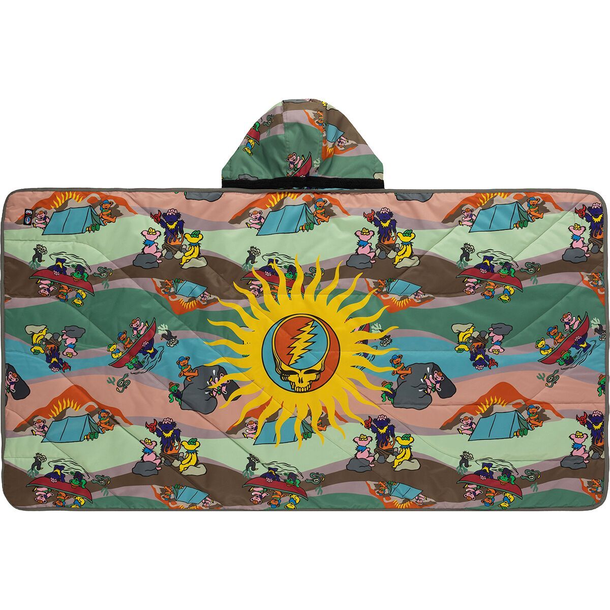 686 Waterproof Puffer Bantam Blanket in Grateful Dead Camping Bear