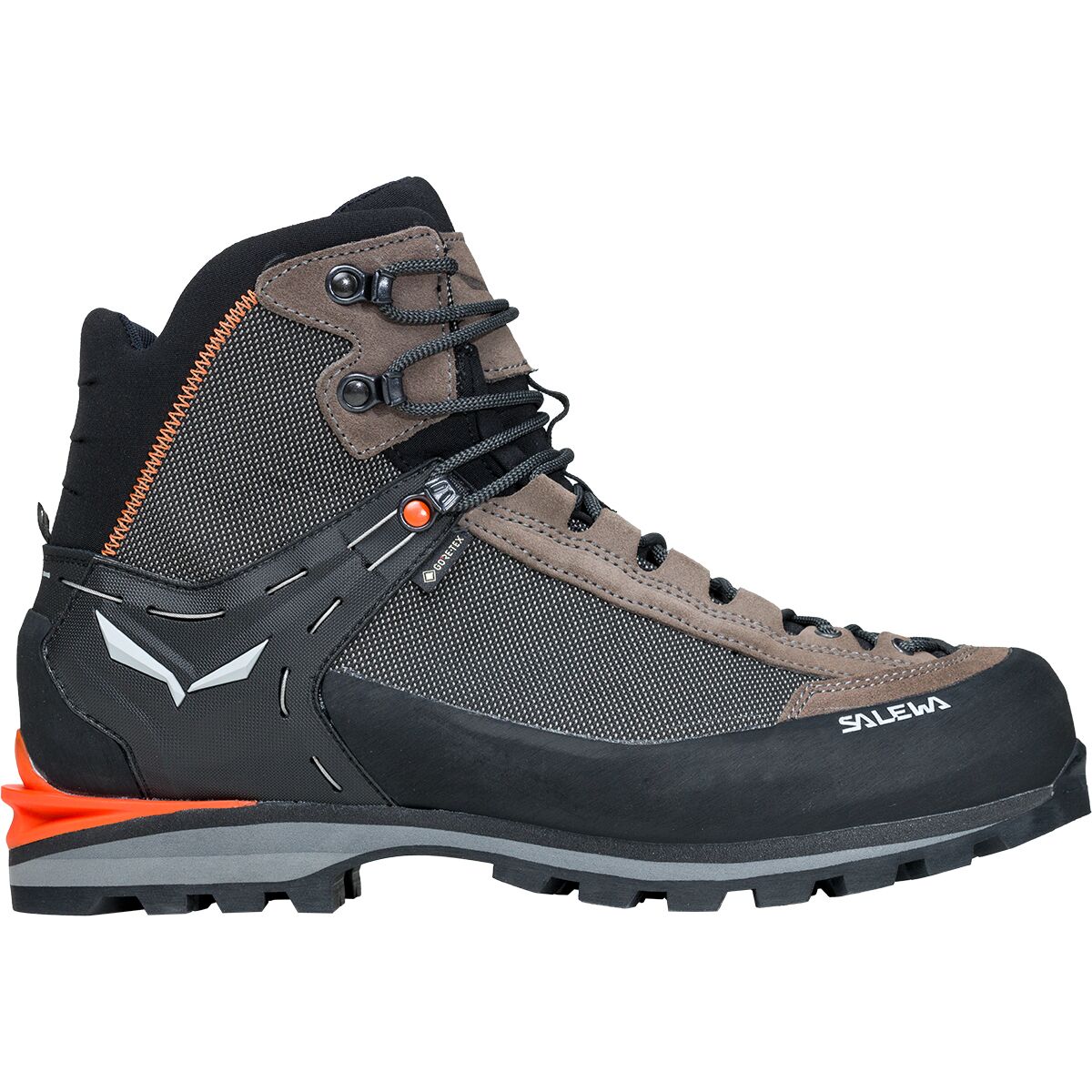 Salewa Men's Crow GTX Boot in Wallnut / Fluo Orange - Size: 8.5
