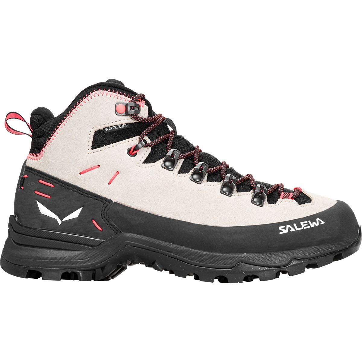 Salewa Women's Alp Mate Winter Mid WP Hiking Boot in Oatmeal / Black - Size: