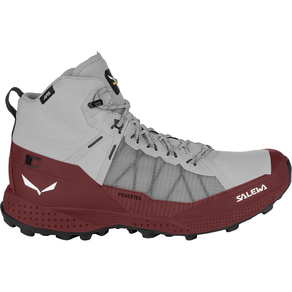 Salewa Women's Pedroc Pro Mid PTX Hiking Boot in Alloy / Syrah - Size:
