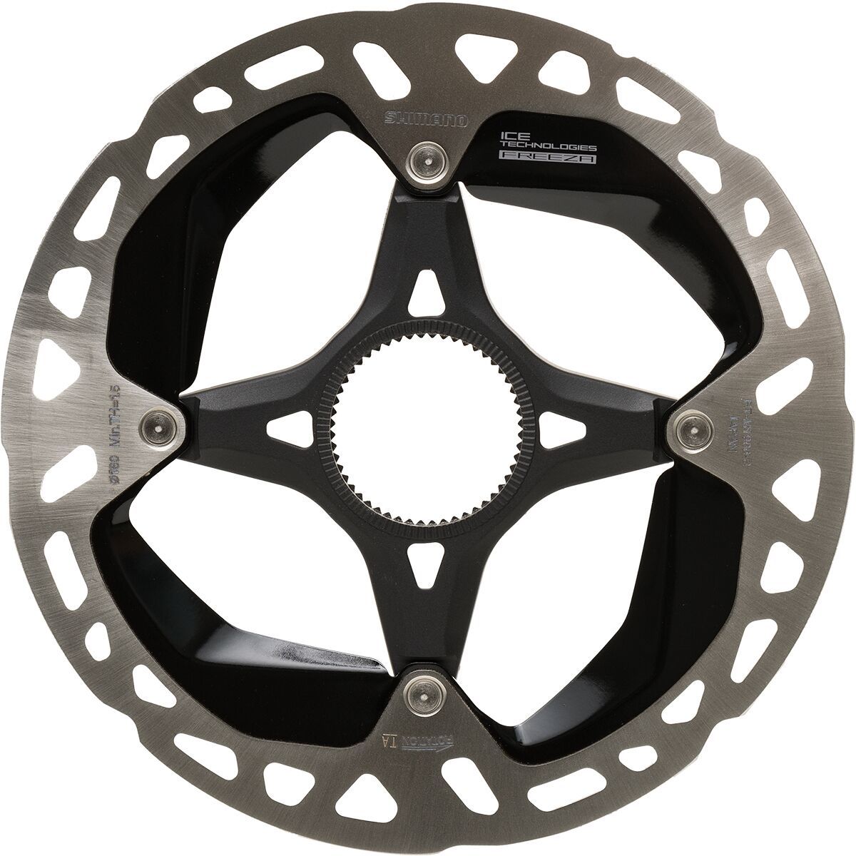 Shimano XTR/Dura-Ace Centerlock Disc Rotor in Gray / Black - Size: 140mm