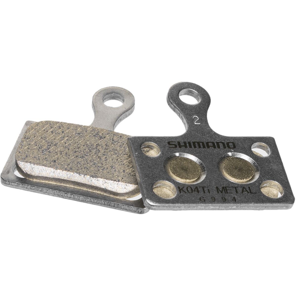 Shimano K04Ti Brake Pads in Metallic