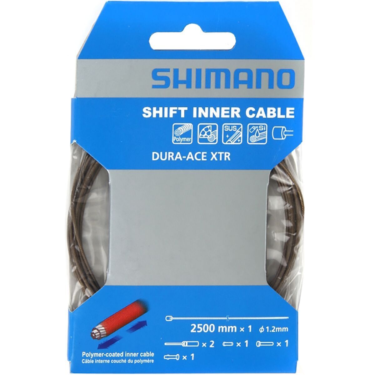Shimano Shimano Dura-Ace/XTR Inner Shift Cable in Polymer - Size: 2500mm - $20.30 at Steep and Cheap