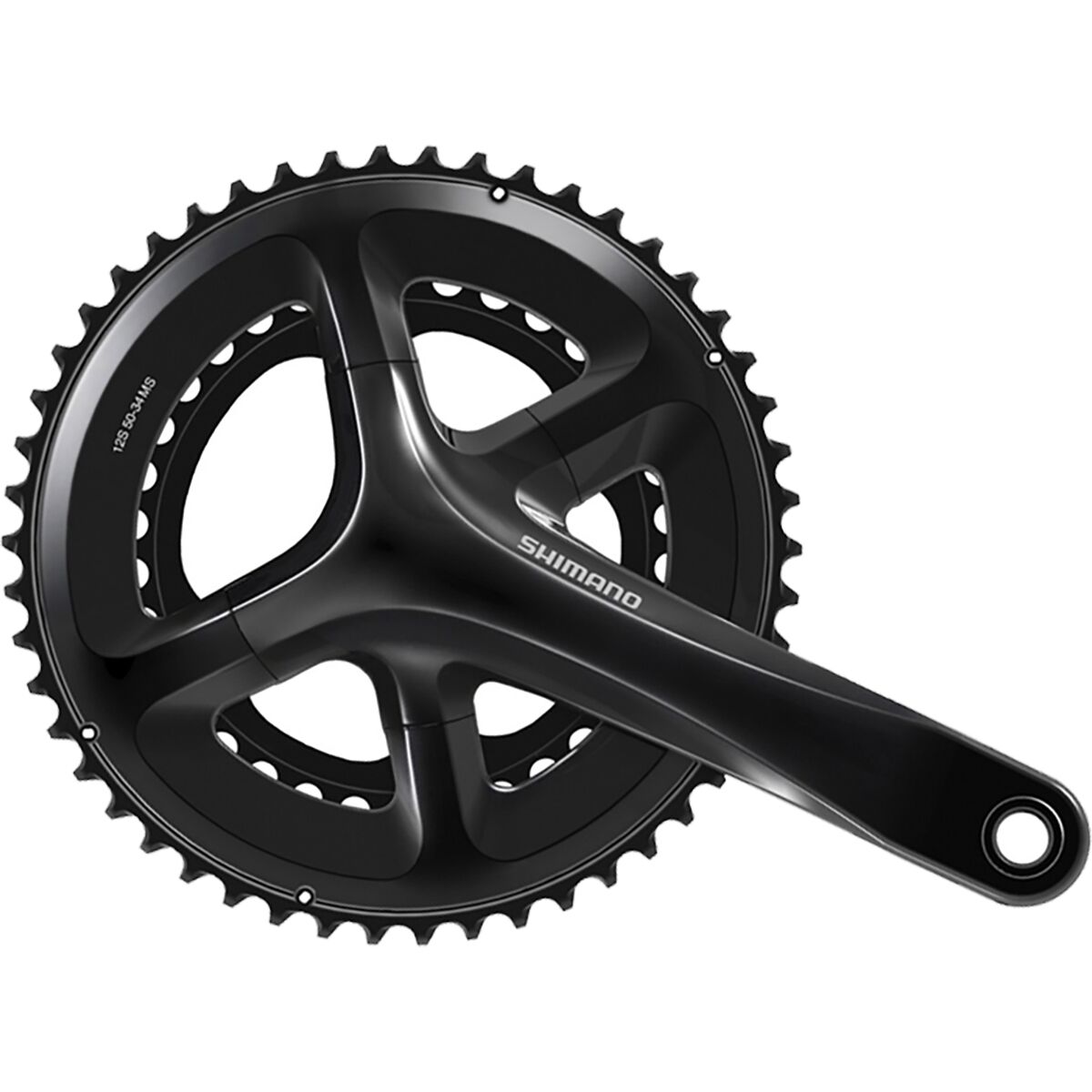 Shimano 105 FC-RS520 12-Speed Crankset in Black - Size: 170mm/50-34T