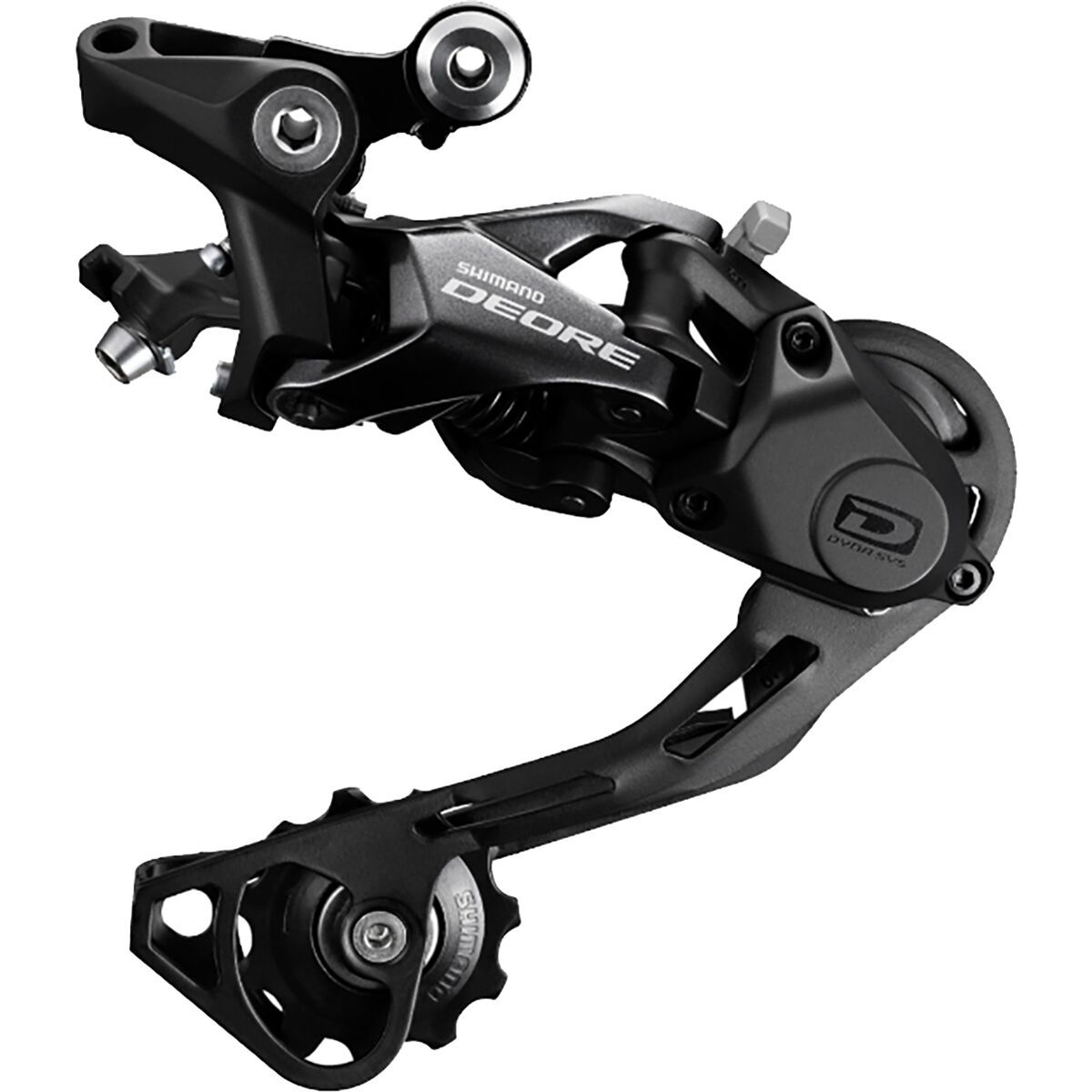 Shimano Deore M6000-Gs 10-Speed Medium Cage Shadow+Rear Derailleur in Black