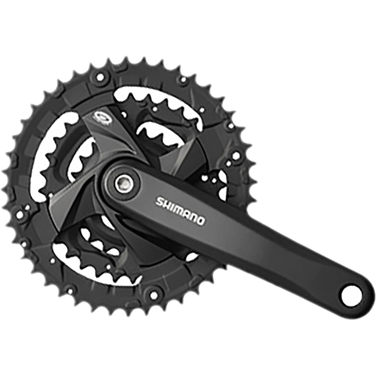 Shimano Fc-M371 9-Speed 170Mm 26X36X48T Square Crankset+Chain Guard in Black - Size: 170mm