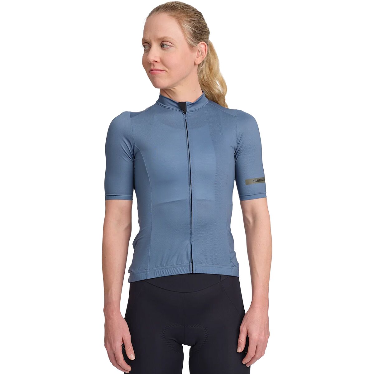 Shimano Shimano Women's Evolve Corsa Short Sleeve Jersey in Smoky Navy - Size: Large - $33.00 at Steep and Cheap