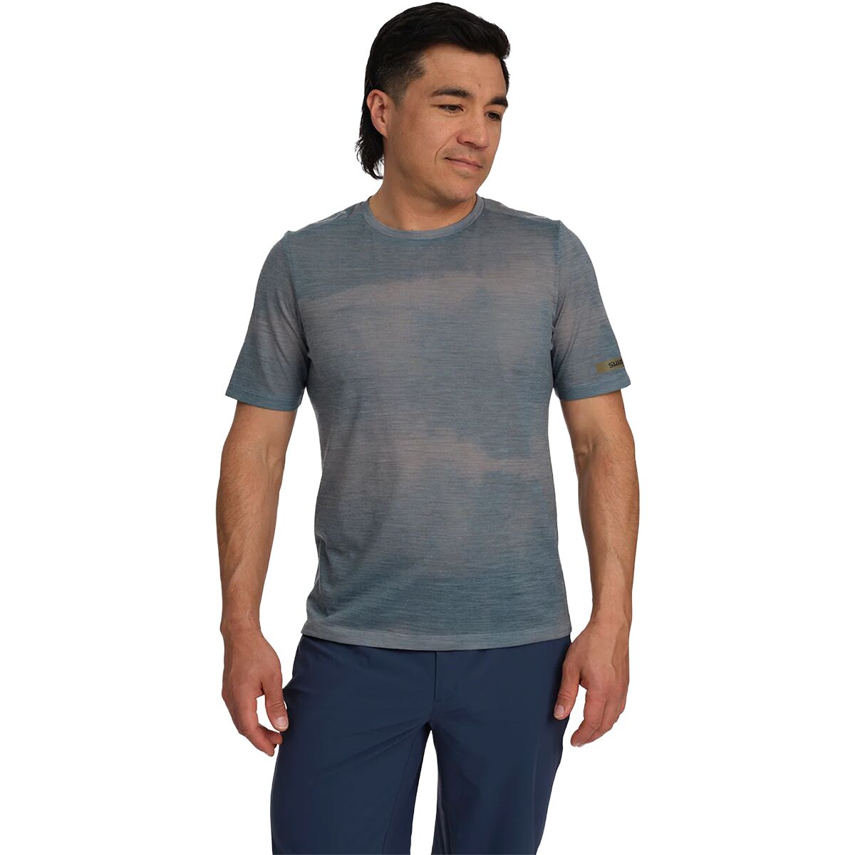 Shimano Men's Evolve TERRA Short Sleeve Jersey in Indigo Blue - Size: XL