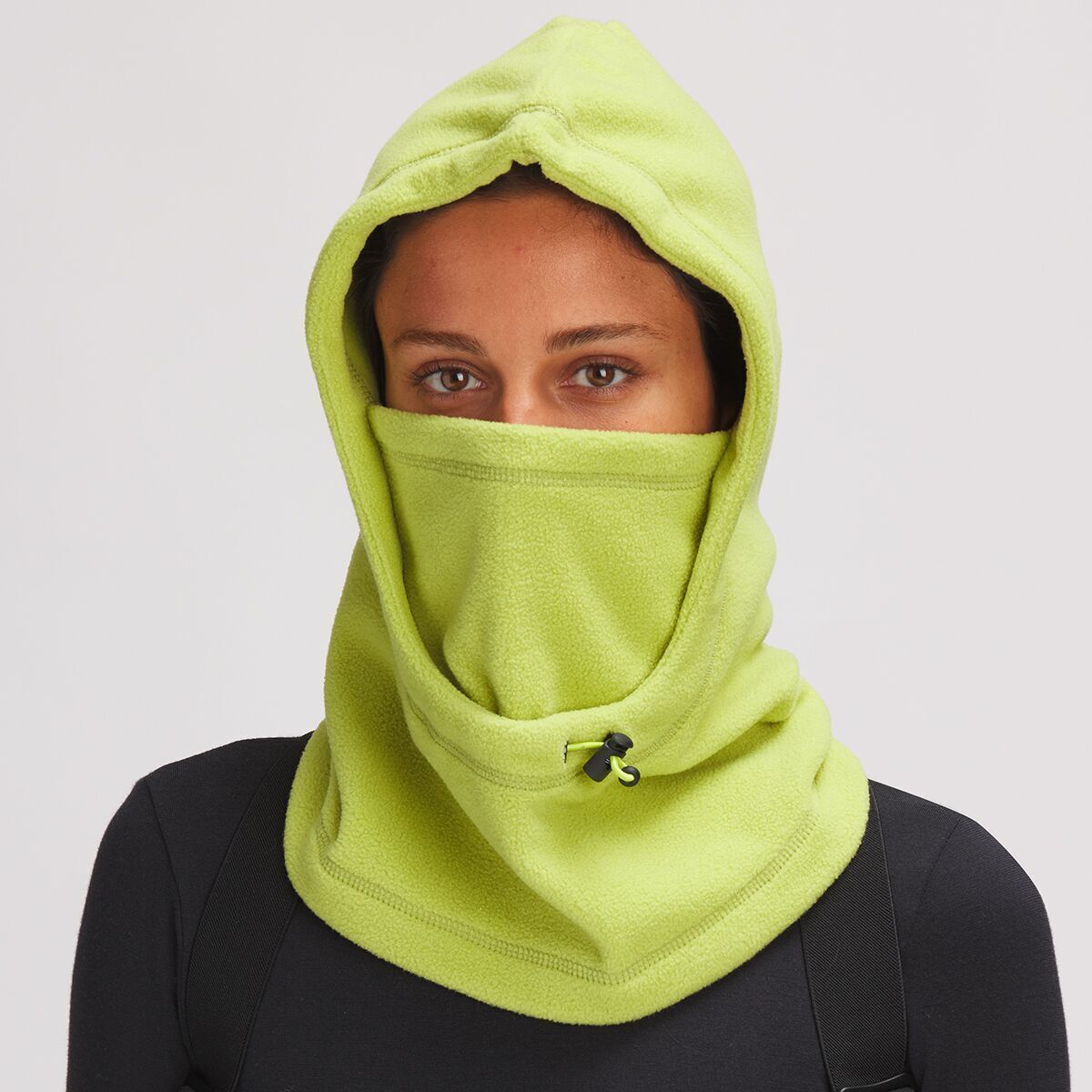 Stoic Polar Fleece Neck Balaclava in Vermillion Orange