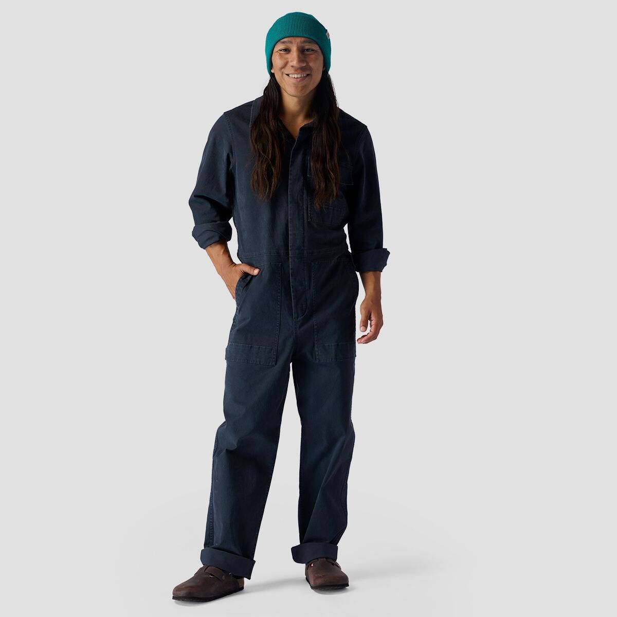 Stoic Men's Long-Sleeve Venture Coverall in Downtown Brown - Size: Large