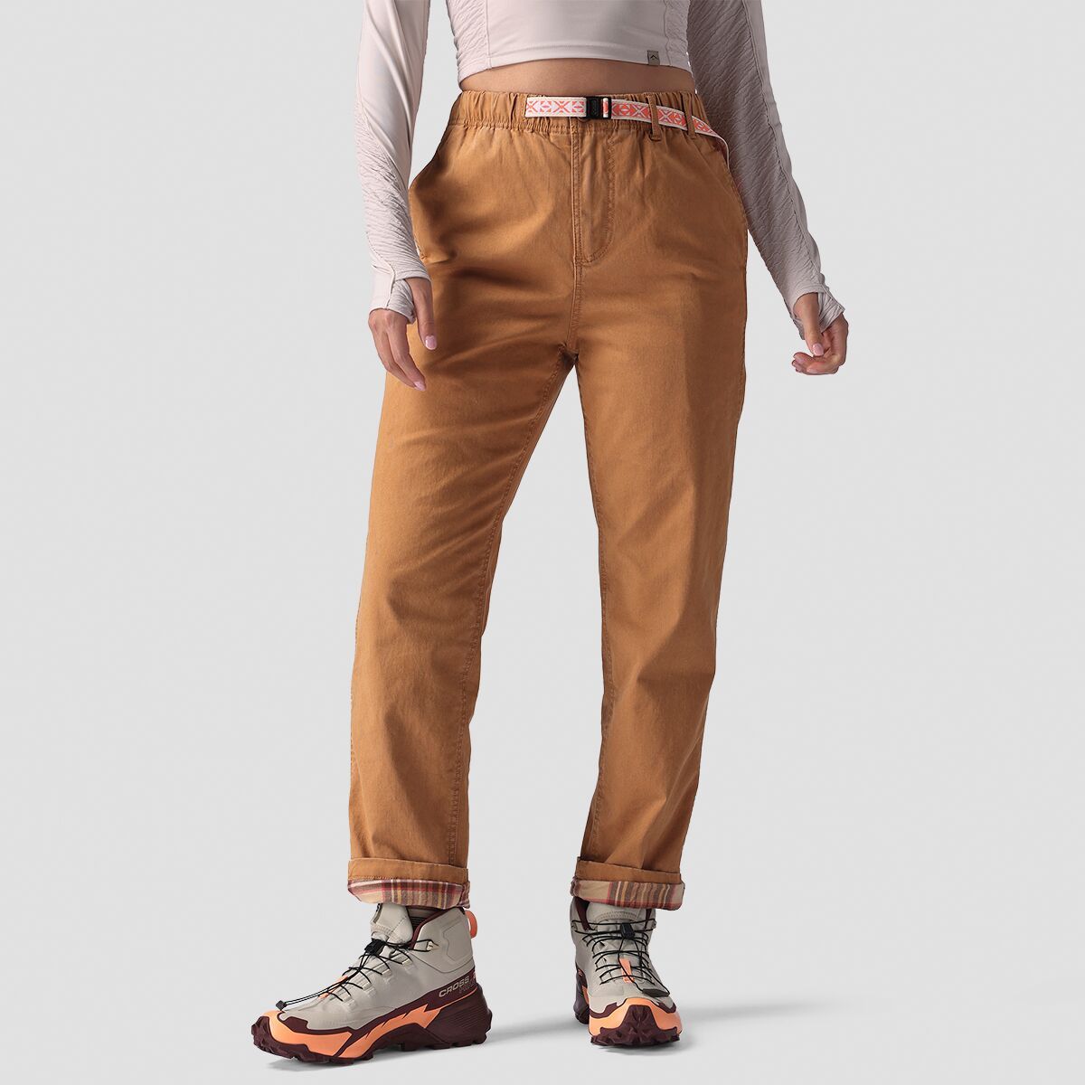 Stoic Women's Flannel Lined Venture Pant in Egret - Size: Medium