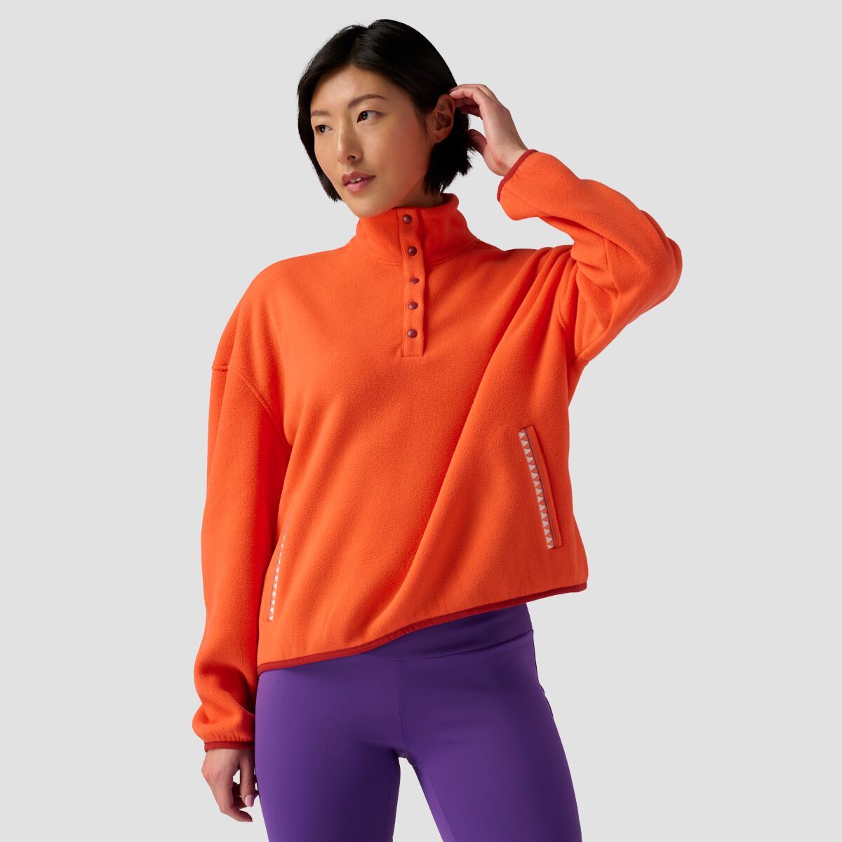 Stoic Women's Chelsea Fleece Pullover in Egret - Size: Medium