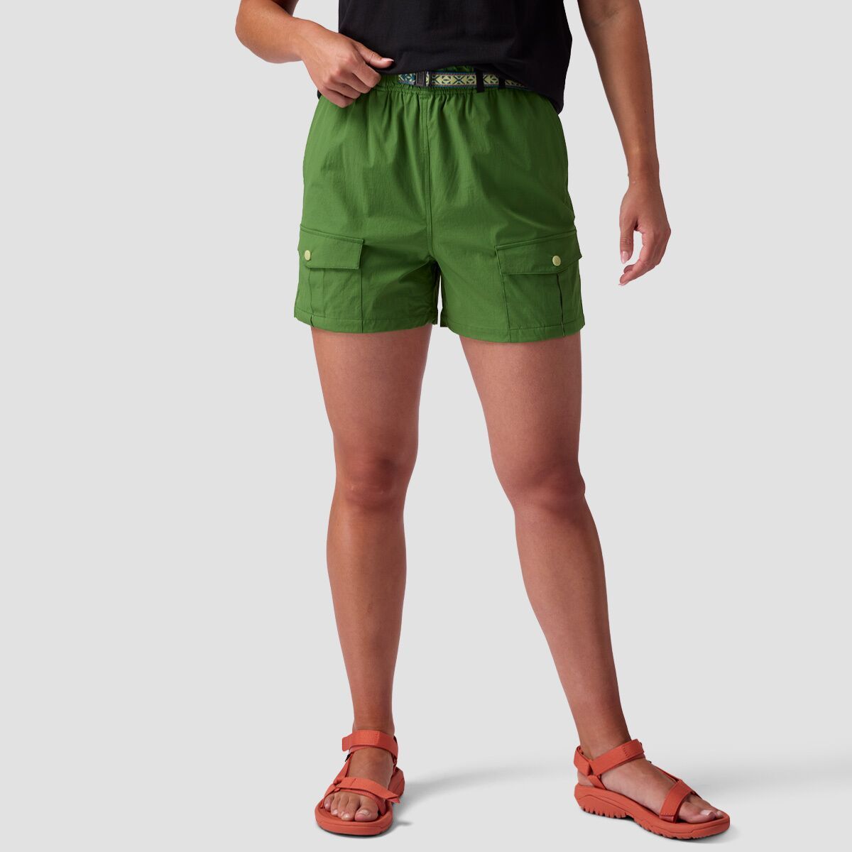 Stoic Women's Utility Belted Short in Tigerlily - Size: Medium
