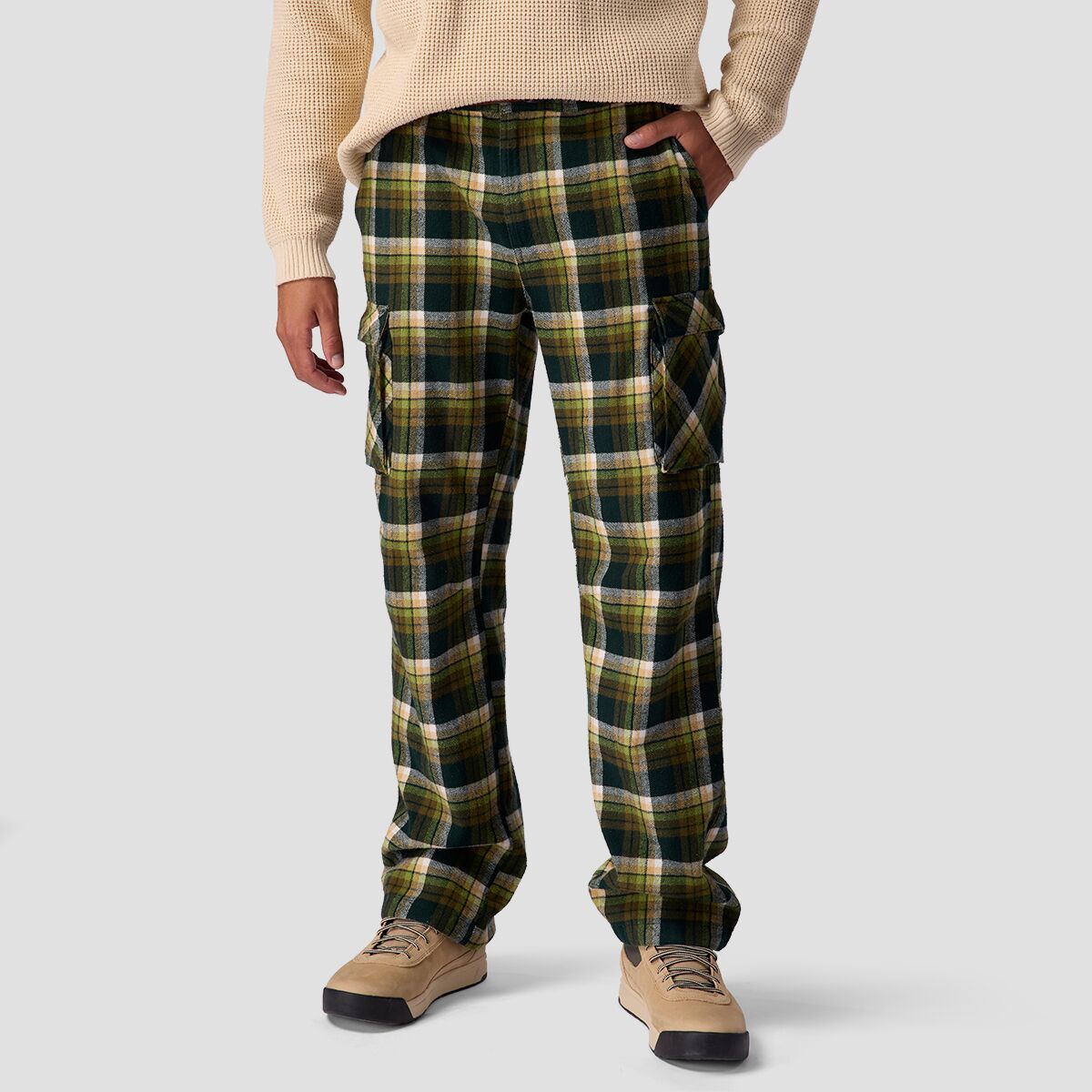 Stoic Men's Utility Flannel Pant in Harvest Sugar Plaid - Size: Medium