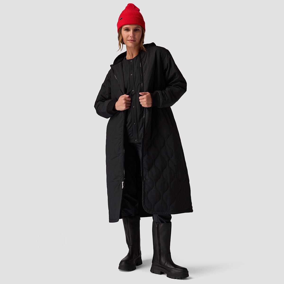 Stoic Women's Ryan Quilted Liner Parka in Stretch Limo - Size: Small