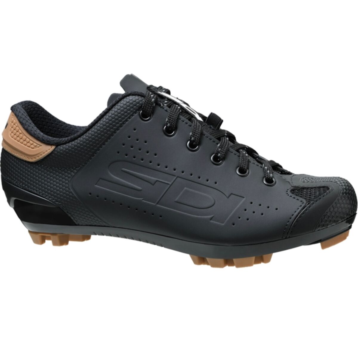 Sidi Men's Dust Shoelace Mountain Clipless Shoe in Black - Size: 44.5