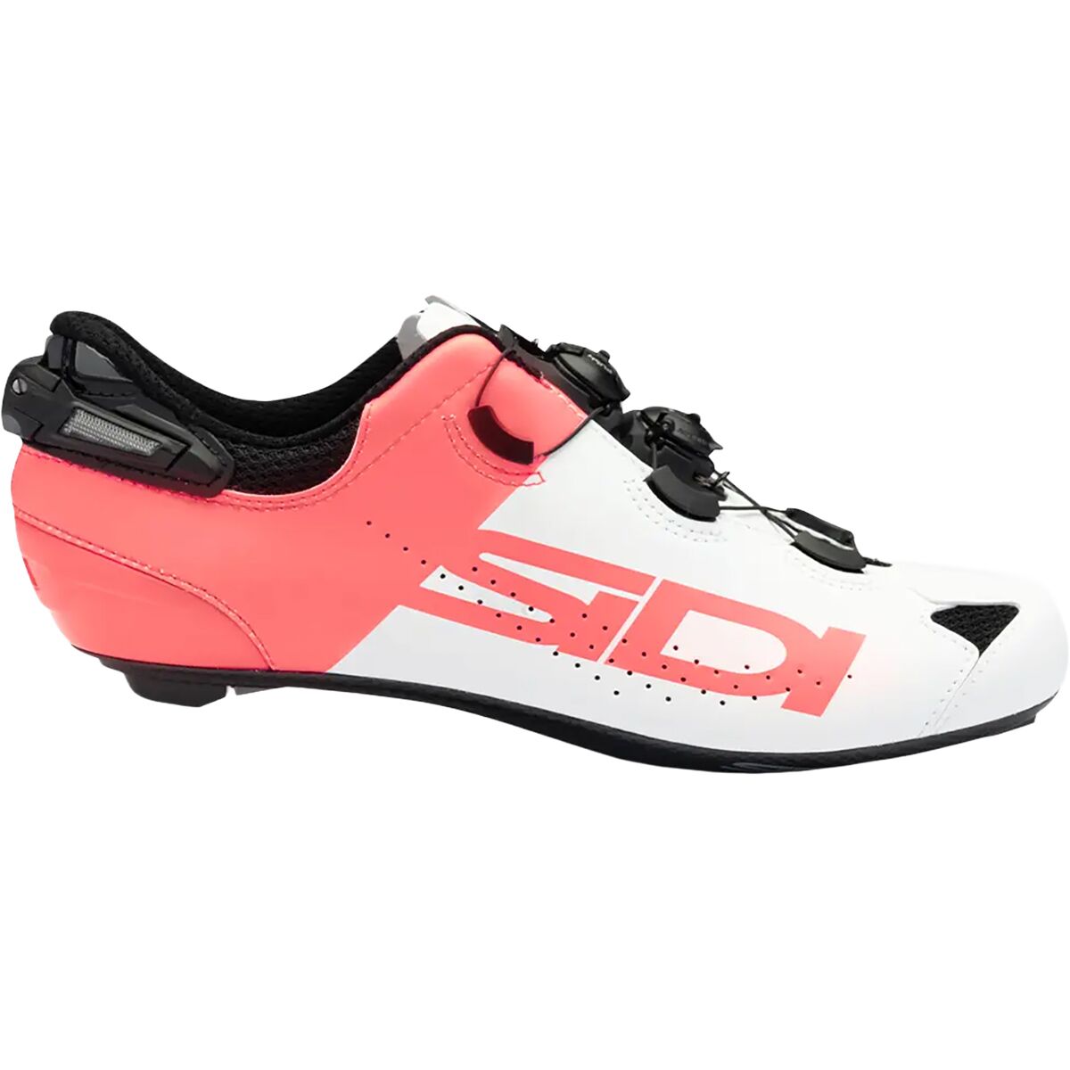 Sidi Men's Shot 2S Pro Road Shoe in White / Coral - Size: 48