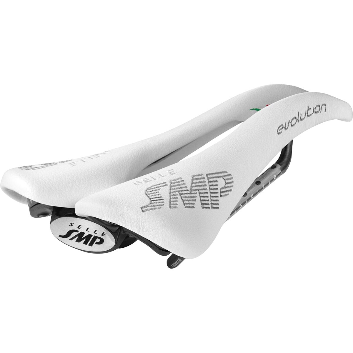 Selle SMP Selle SMP Evolution Carbon Rail Saddle in White - Size: 129mm - $316.93 at Steep and Cheap