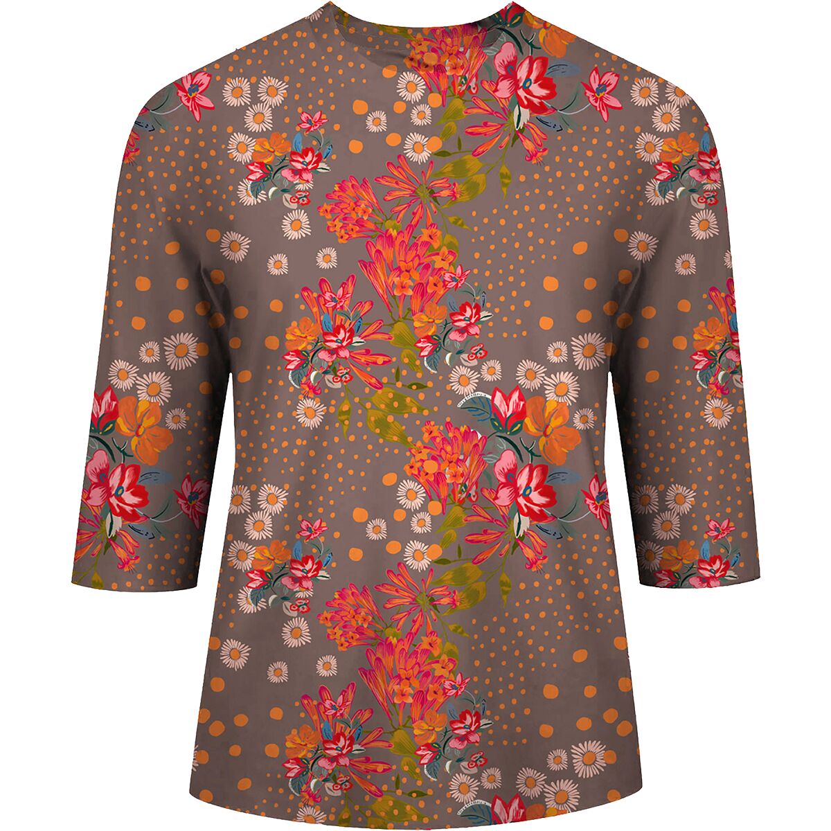 SHREDLY Women's Beyond Tech 3/4-Sleeve Jersey in Flora Clay - Size: XL