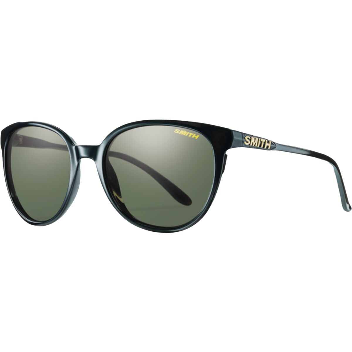 Smith Women's Cheetah Polarized Sunglasses in Black / Polar Gray Green