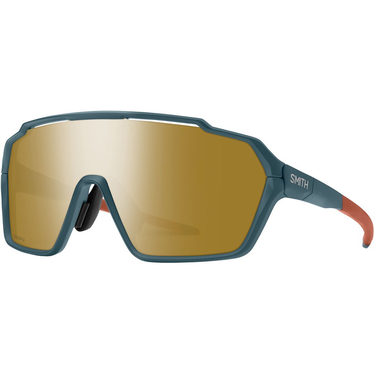 Smith Shift MAG ChromaPop Sunglasses in Apline Green / ChromaPop Rose Gold Mirror