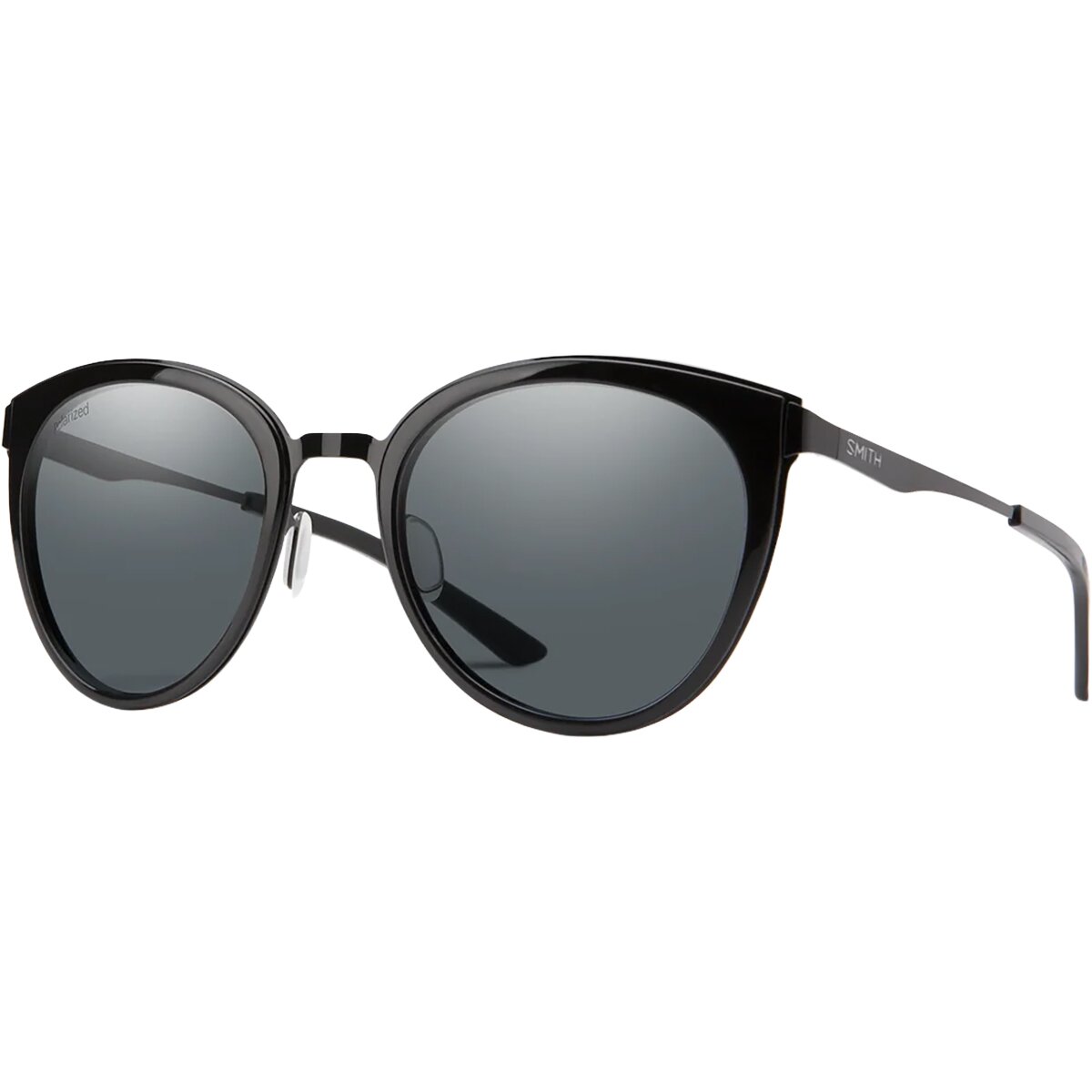 Smith Somerset Polarized Sunglasses in Black / Polarized Gray